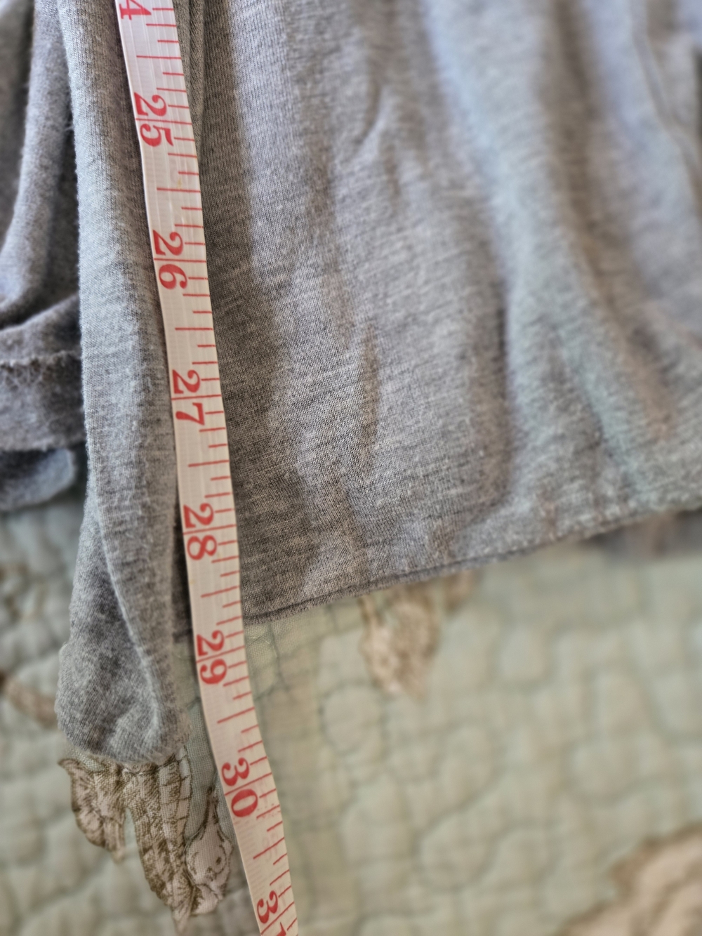 Light Gray Open-Front Women’s Cardigan Sweater Lace Back M - Picture 6 of 6